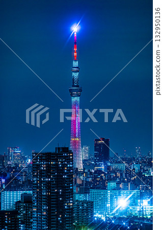 十一月晴空塔的夜景 132950136