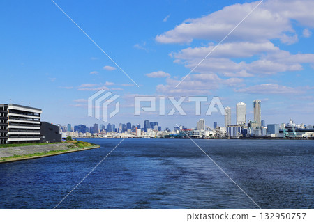 大阪阿治川的景色 大阪阿治川的景色 132950757