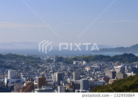 View from Matsuyama Castle to the west (Matsuyama City, Ehime Prefecture) View from Matsuyama Castle to the west (Matsuyama City, Ehime Prefecture) 132950864