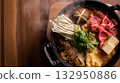 Steaming hot! Authentic sukiyaki pot that will whet your appetite 132950886