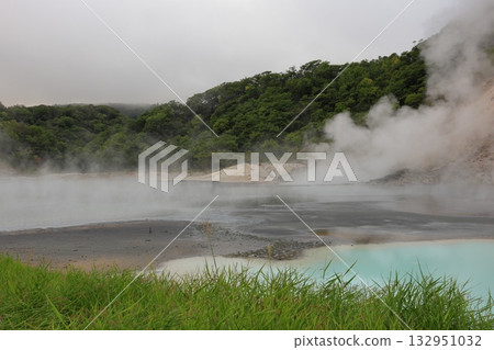 北海道、登別市、登別地獄谷、大湯沼 132951032
