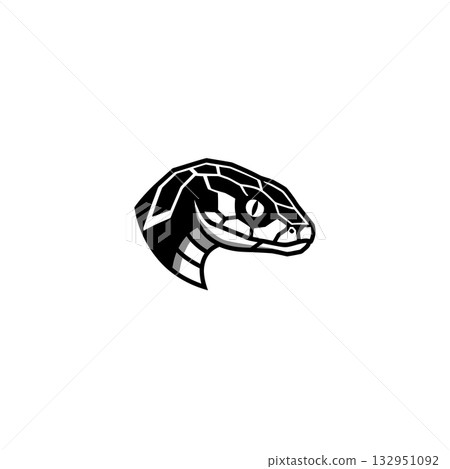 animal head silhouette 132951092