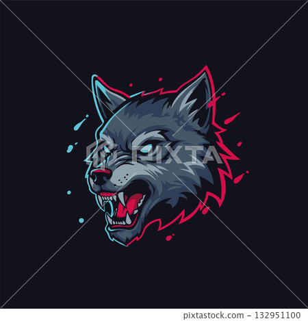 animal head silhouette 132951100