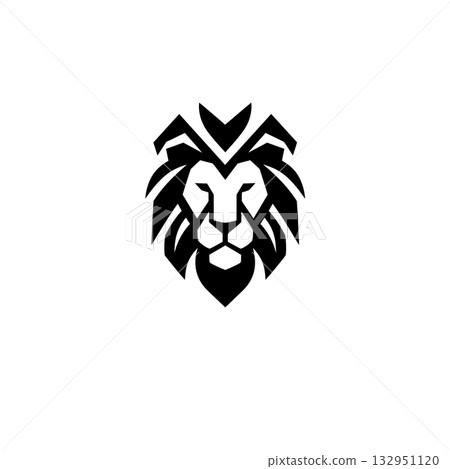 animal head silhouette 132951120