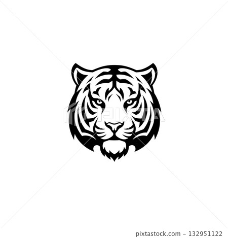 animal head silhouette 132951122