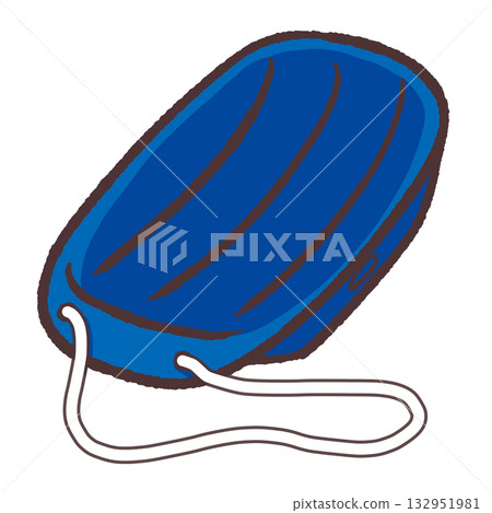 Simple sled illustration 132951981