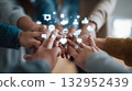 close up of man with transparent glass bottles 132952439