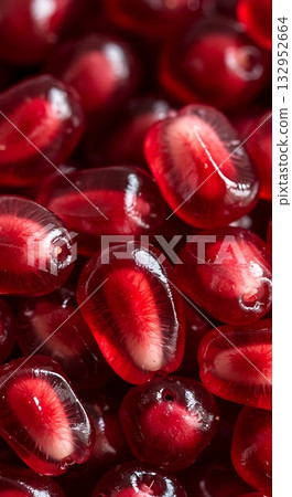 Vibrant, juicy pomegranate seeds burst with natural sweetness, a visually stunning close-up perfect for healthy eating and culinary inspiration. Vibrant, juicy pomegranate seeds burst with natural sweetness, a visually stunning close-up perfect for healthy eating and culinary inspiration. 132952664