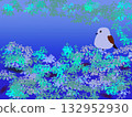 Striped hawk in the forest 132952930