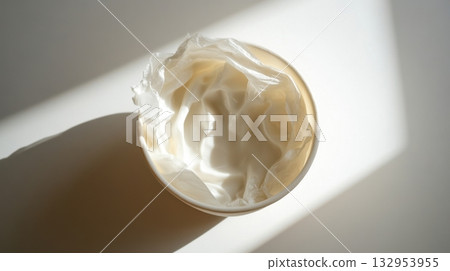 creamy white substance in a bowl 132953955