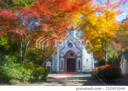 Autumn in Karuizawa - Old Karuizawa Chapel 132955044