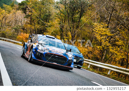 世界拉力錦標賽賽車在公共道路上行駛 132955217