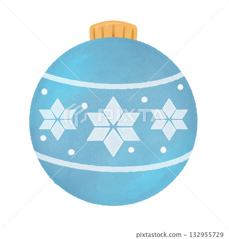 Watercolor Christmas ornament illustration material | Winter, Xmas design, card, decoration 132955729