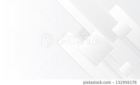 三維白色幾何圖層背景 三維白色幾何圖層背景 132956176