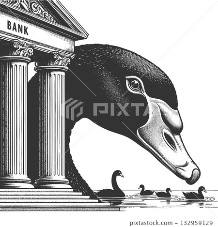 Black Swan Looming Over Bank Financial Shock Black Swan Looming Over Bank Financial Shock 132959129
