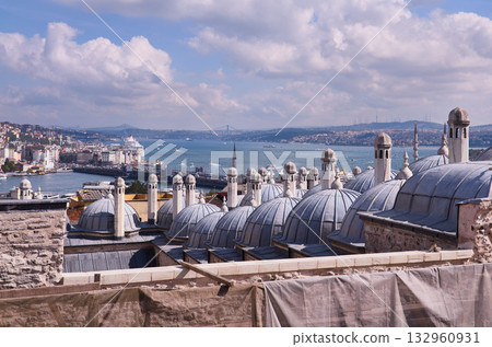 The Hammam against the Suleymaniye Mosque The Hammam against the Suleymaniye Mosque 132960931