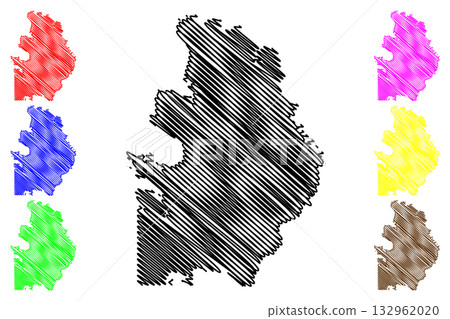 Litchfield Municipality (Commonwealth of Australia, Northern Territory, NT) map vector illustration, scribble sketch map Litchfield Municipality (Commonwealth of Australia, Northern Territory, NT) map vector illustration, scribble sketch map 132962020