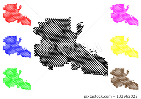 Roper Gulf Region (Commonwealth of Australia, Northern Territory, NT) map vector illustration, scribble sketch map Roper Gulf Region (Commonwealth of Australia, Northern Territory, NT) map vector illustration, scribble sketch map 132962022