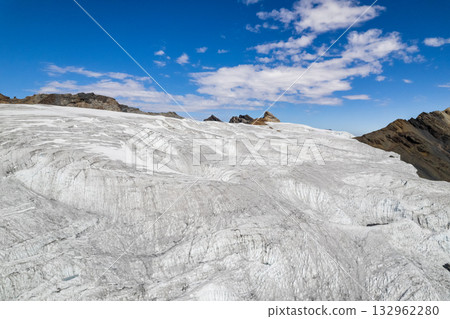 Aerial view of the Pastoruri Glacier, Ancash. Aerial view of the Pastoruri Glacier, Ancash. 132962280