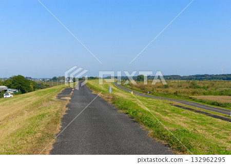 Tone River Cycling Road Right Bank November 2025 132962295