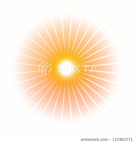 Orange radial light design (transparent background) Orange radial light design (transparent background) 132962571