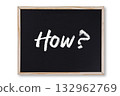 How word in chalk on chalkboard 132962769