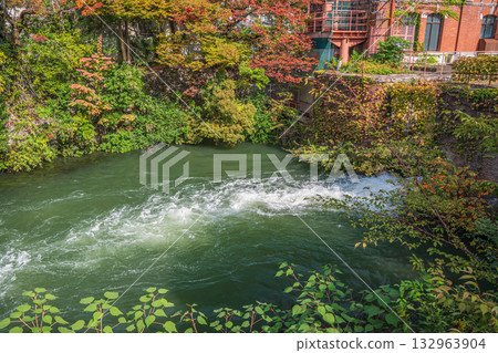 Autumn scenery of Lake Biwa Canal, Kyoto City 132963904