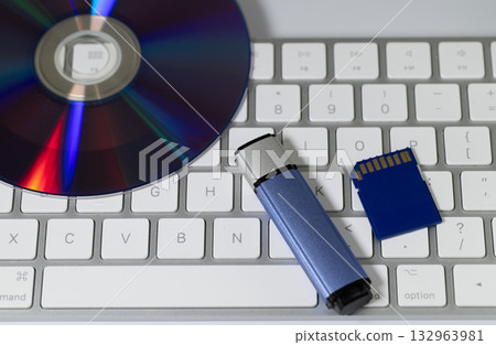 Disk on keyboard, USB memory, SD card Disk on keyboard, USB memory, SD card 132963981