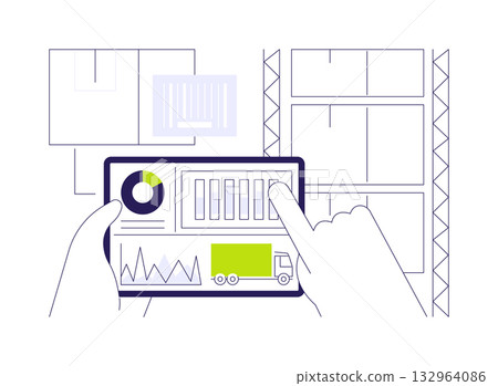 Reports and analytics abstract concept vector illustration. 132964086