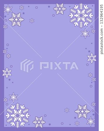 Simple and cute snow frame background Simple and cute snow frame background 132964195