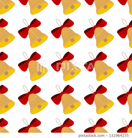 Christmas seamless pattern in hand draw style Christmas seamless pattern in hand draw style 132964235