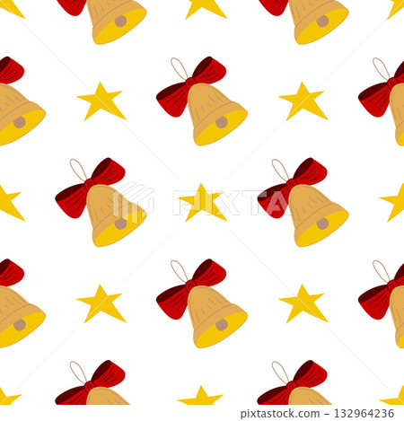 Christmas seamless pattern in hand draw style Christmas seamless pattern in hand draw style 132964236