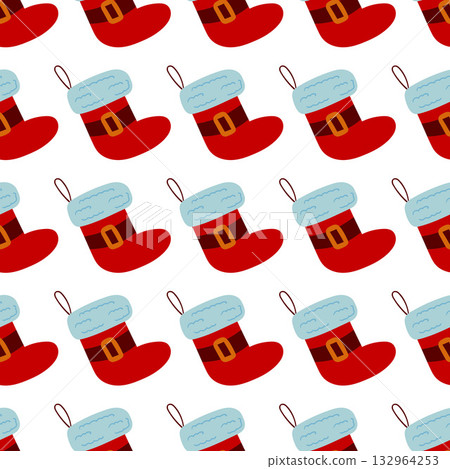 Christmas seamless pattern in hand draw style Christmas seamless pattern in hand draw style 132964253