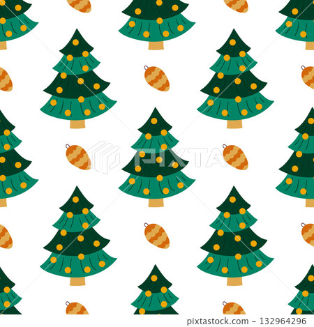Christmas seamless pattern in hand draw style Christmas seamless pattern in hand draw style 132964296