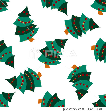 Christmas seamless pattern in hand draw style Christmas seamless pattern in hand draw style 132964306