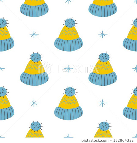 Christmas seamless pattern in hand draw style Christmas seamless pattern in hand draw style 132964352