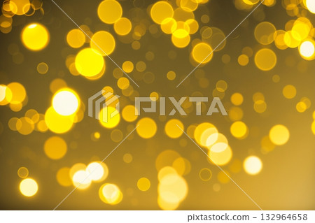 Gold bokeh background Sparkling light particles 132964658