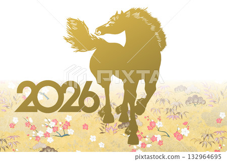2026年新年賀卡 2026年新年賀卡 132964695