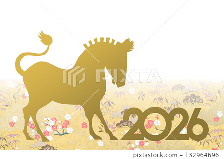 2026年新年賀卡 2026年新年賀卡 132964696