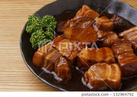 Pork belly boiled 132964792