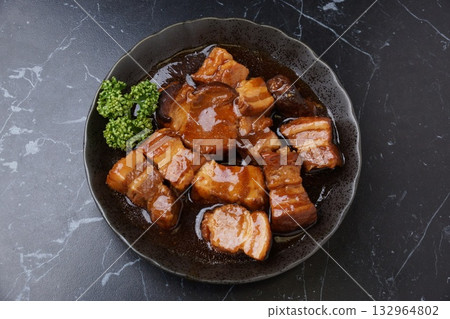 Pork belly boiled 132964802