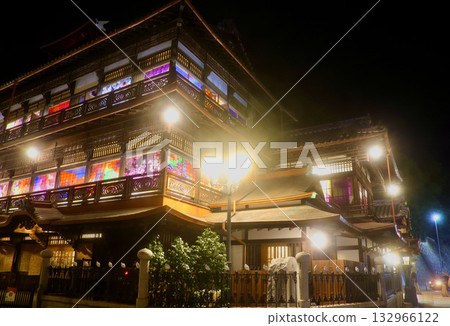 Dogo Onsen night view (Matsuyama City, Ehime Prefecture) 132966122