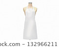 Blank white apron on mannequin mockup, ai generated 132966211