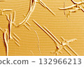 Blank gold adhesive crumpled tape mockup texture 132966213
