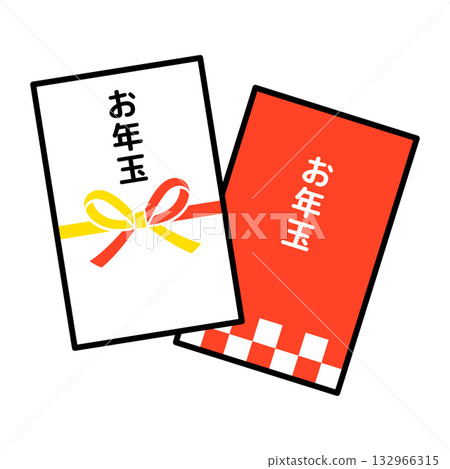 紅色和白色的新年禮物 紅色和白色的新年禮物 132966315