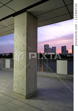 exposed concrete pillars exposed concrete pillars 132966339