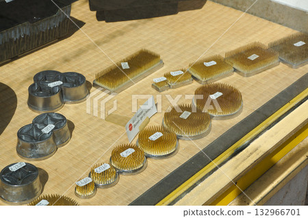 A display in a shop selling Japanese props in a German city A display in a shop selling Japanese props in a German city 132966701