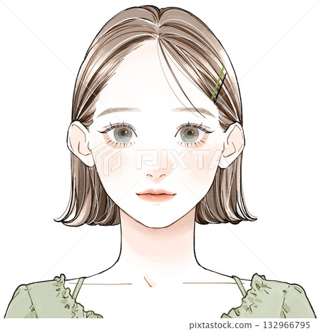 Face type "Fresh"_No bangs Face type "Fresh"_No bangs 132966795
