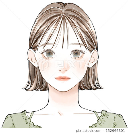 Face type "Fresh"_Light bangs 132966801