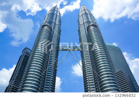 Petronas Twin Towers in Kuala Lumpur, the capital of Malaysia 132966832
